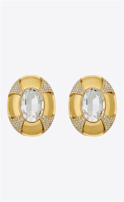 ysl mens rings|YSL rhinestone earrings.